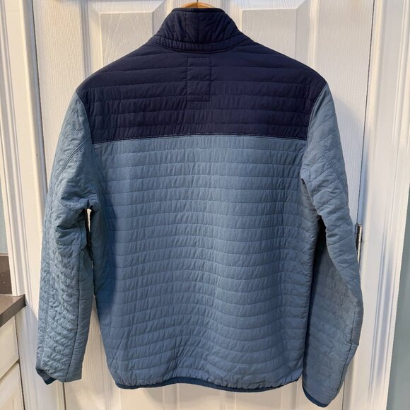 Relwen Jacket Two Tone Blue Windzip Popover Quilted Pullover Size Medium - Picture 4 of 6